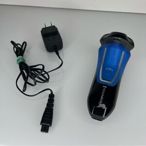 Remington Wet/Dry Cordless Rotary Shaver R10A R4 blue black w/ charger PR1340